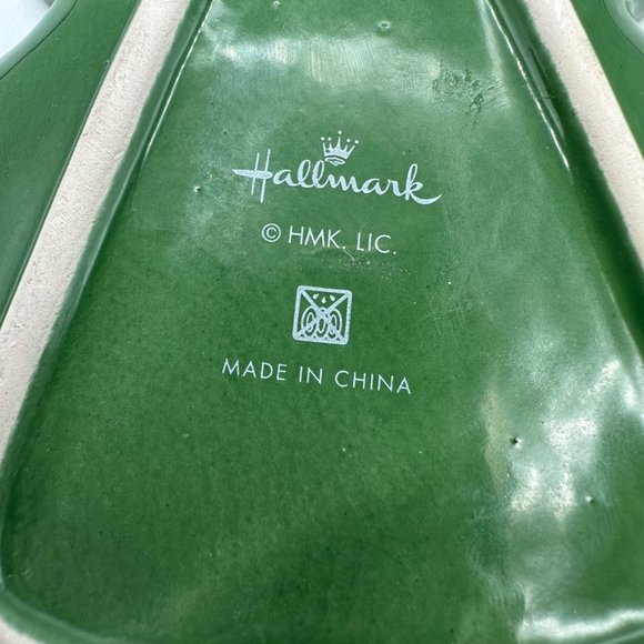 Hallmark Christmas Tree Candy Dish Ceramic Fir Decorative Trinket Jewelry - Picture 7 of 7